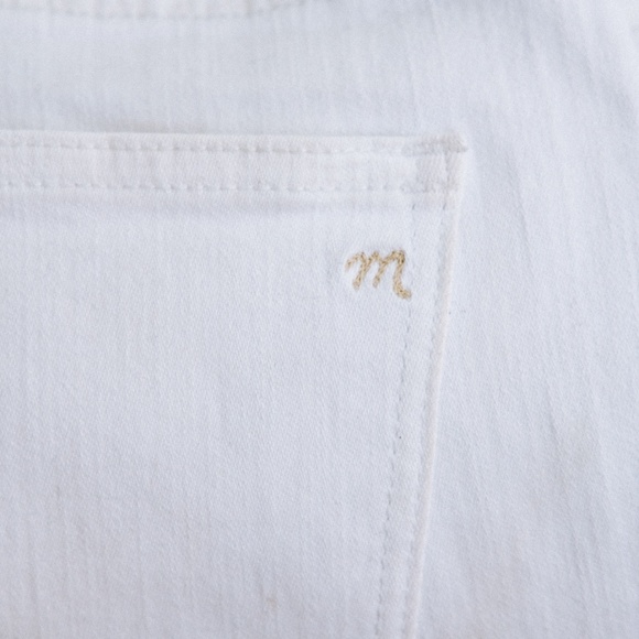 Madewell 9" High Rise Skinny Jeans in White - Picture 4 of 4